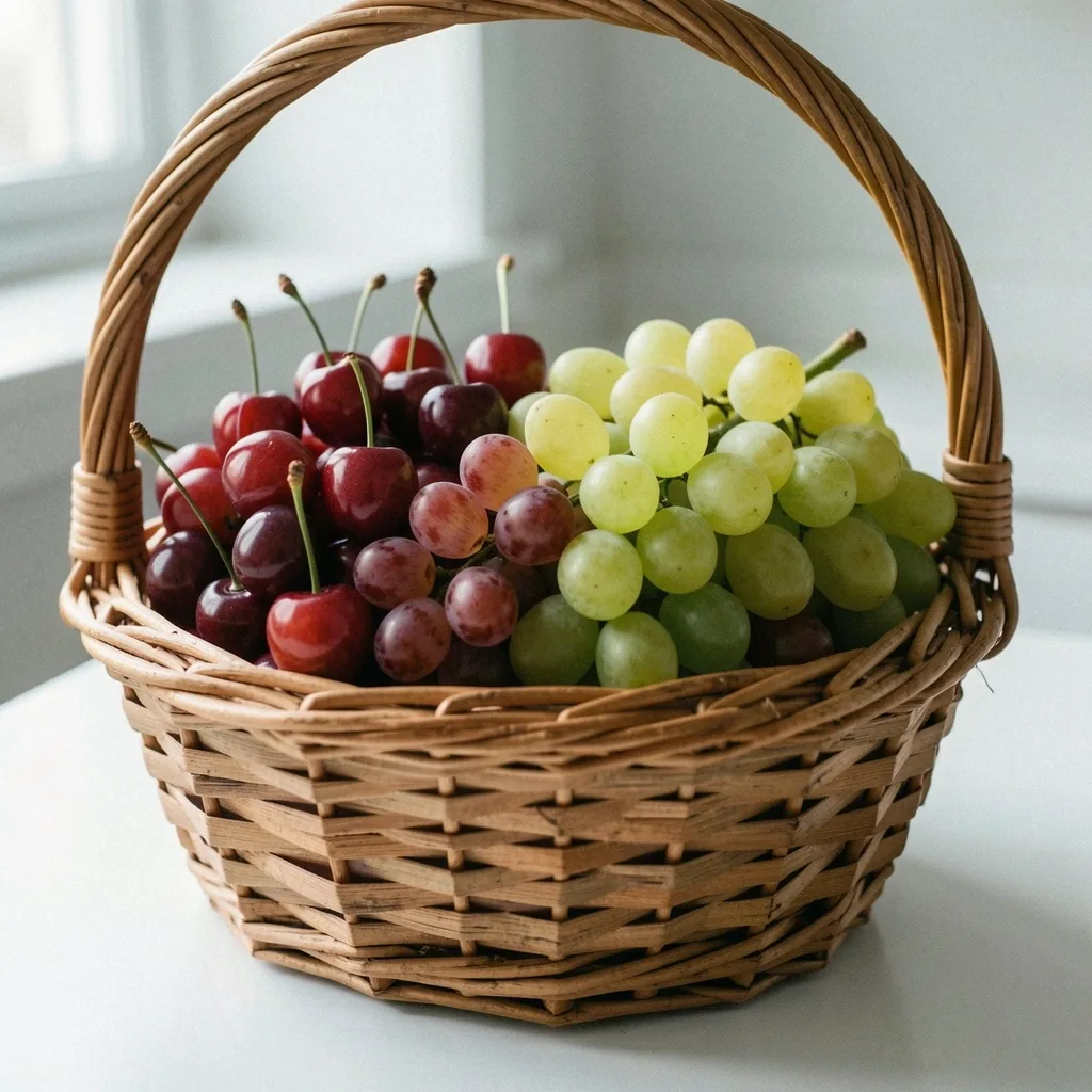 Cesta de frutas de temporada